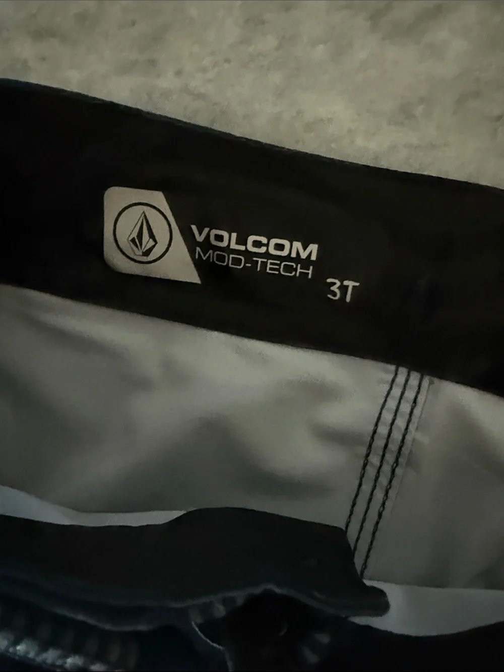 Volcom Navy and Aqua Tie-Dye Boys Boardshorts